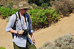 Gugla exploring the vegetation, thinking hard about the likely polycount issues of a thorny bush.